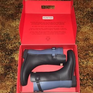 HUNTER BOOTS Refined Matte Blue/Navy